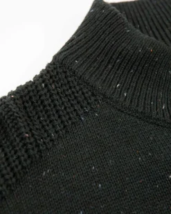 Schlichter Pullover mit halber Knopfleiste - Crushing Green