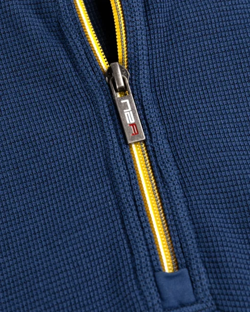 Schlichter Pullover mit halbem Reißverschluss Arapohue - Storm Blue
