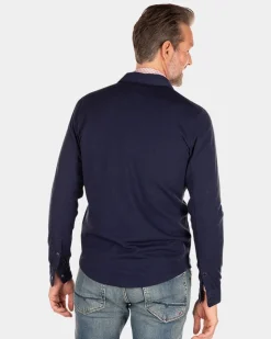 Schlichtes Hemd mit langen Ärmeln - Traditional Navy