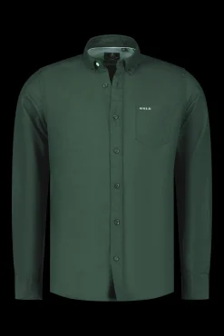 Schlichtes Leinenhemd - Chalk Green
