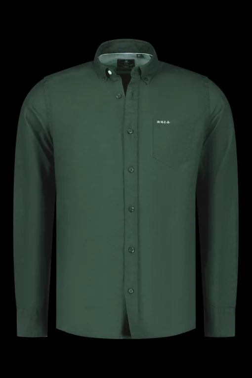 Schlichtes Leinenhemd - Chalk Green