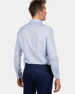 Schlichtes Leinenhemd in vielen Farben - Rhythm Blue