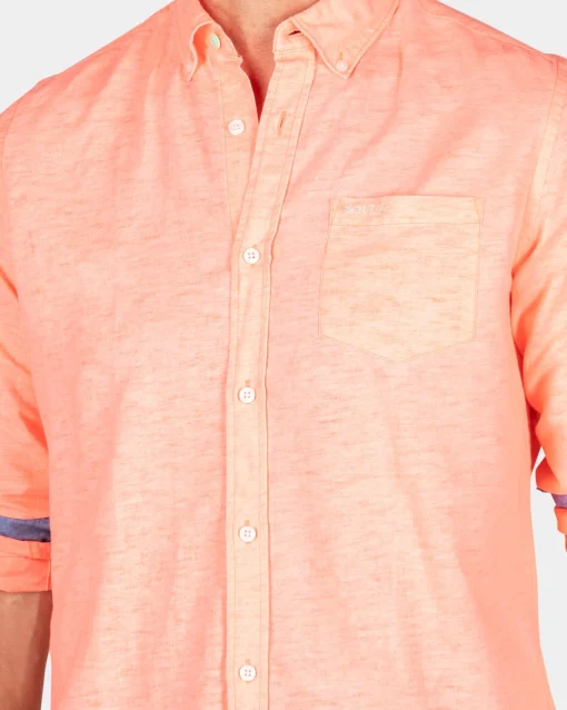 Schlichtes Leinenhemd in vielen Farben - Fury Pink