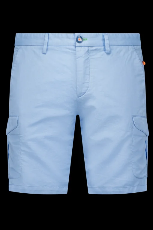 Shorts mit Leinen - Light Sky