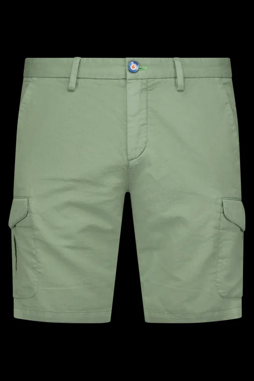 Shorts mit Leinen - Soft Olive