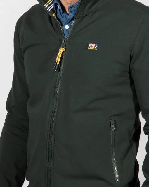 Sportliche grüne Strickjacke Aratiatia - Eucalyptus Green