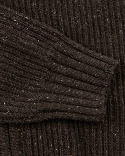 Strickjacke aus Baumwolle und Wolle - Smoked Green