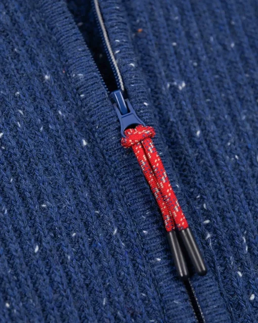 Strickjacke aus Baumwolle und Wolle - Bright Water Blue