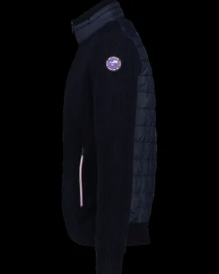Strickjacke aus Baumwolle Fish - Ink Navy
