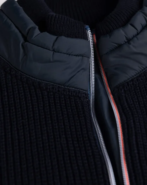 Strickjacke aus Baumwolle Fish - Ink Navy