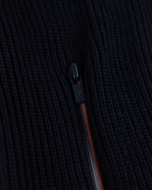 Strickjacke aus Baumwolle Fish - Ink Navy