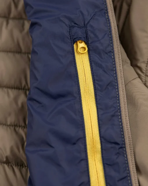 Wattierte einfarbige Winterjacke - Army Ground