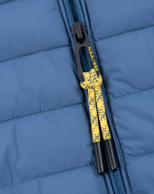 Wattierte einfarbige Winterjacke - Lead Blue