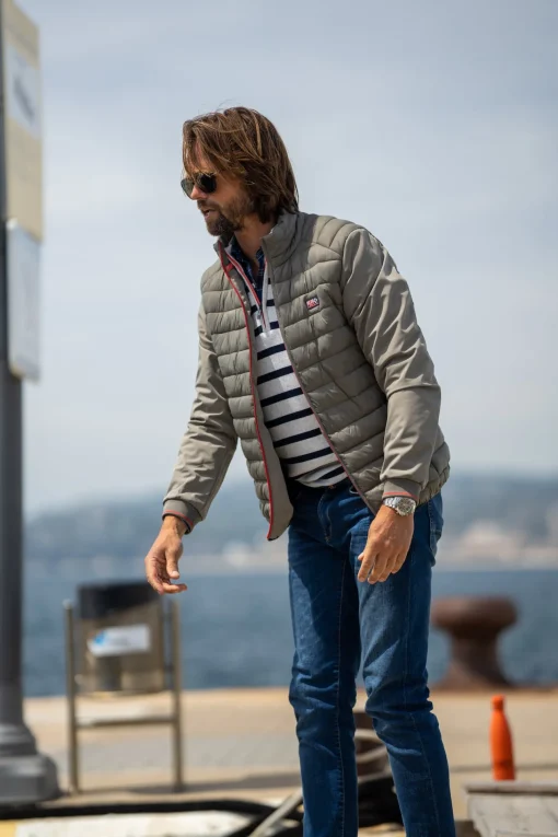 Wattierte Jacke mit Softshell - Misty Army