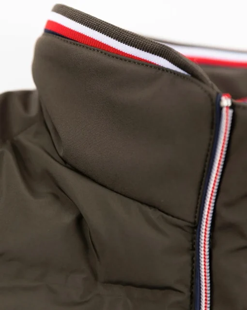 Wattierte, schlichte Jacke - Smoked Green