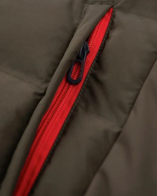 Wattierte, schlichte Jacke - Smoked Green